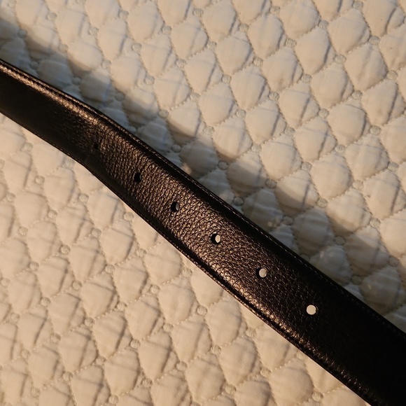 Reversible Mens Belt Bonded Leather Swivel Graphite Buckle Black Brown Size 38 - Picture 4 of 11